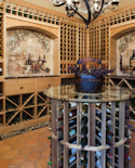 Wine Room with wine table