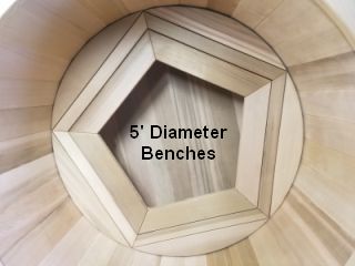 5 foot diameter bench